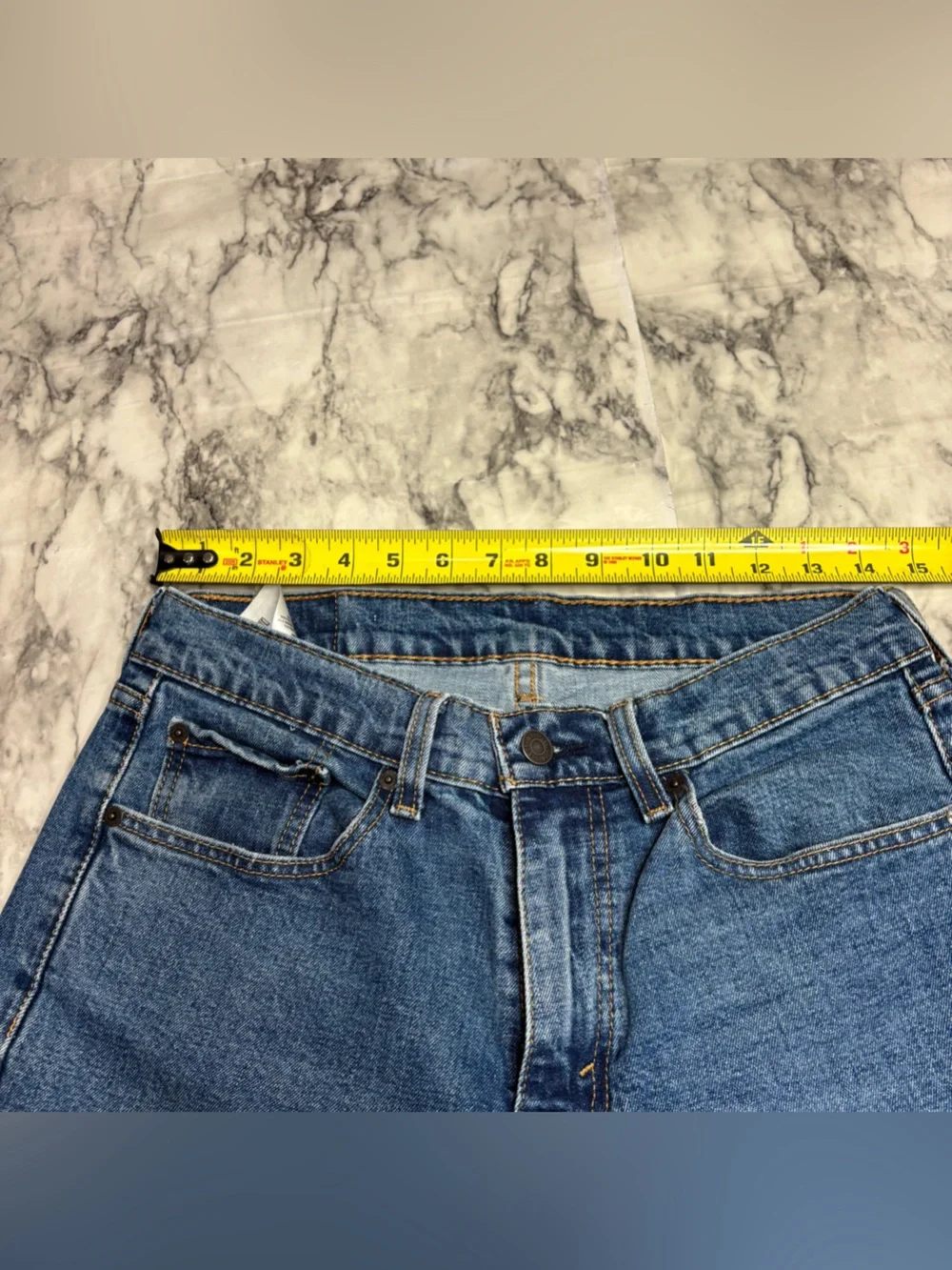 Levi's 505 Men's 32 x 30Straight Leg Dark Blue Denim Jeans casual
